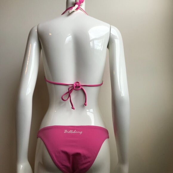 Billabong surf rose pink reversible top bikini set - Picture 9 of 11